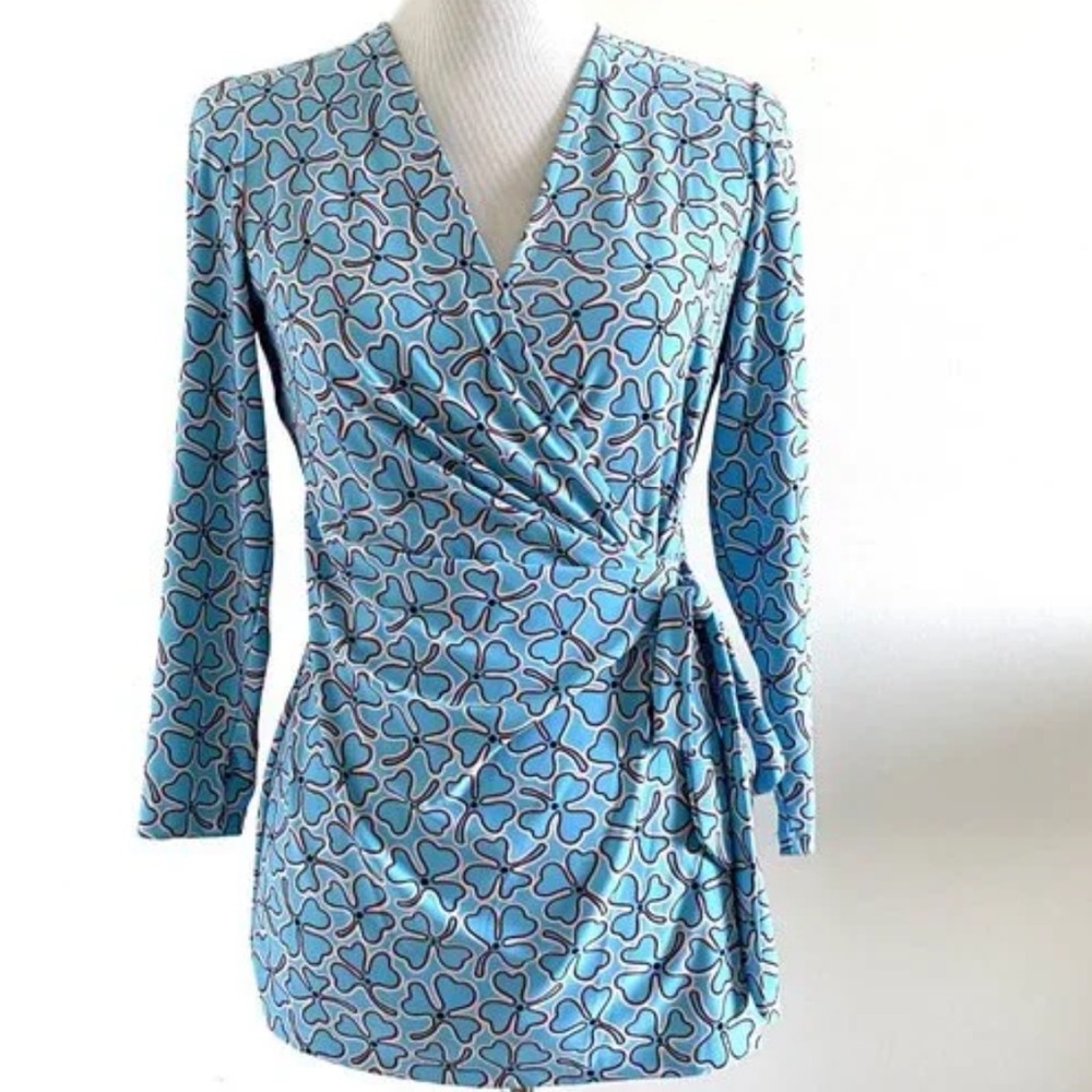 WOW POSHMARK - Authentic Anne Klein Faux Wrap Top NWOT